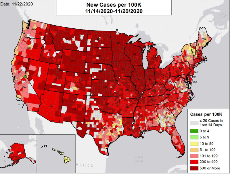 Vermont joins 47 other states in Covid red zone | The Chester Telegraph